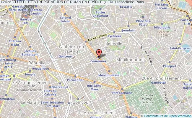 plan association Club Des Entrepreneurs De Ruian En France (cerf) Paris