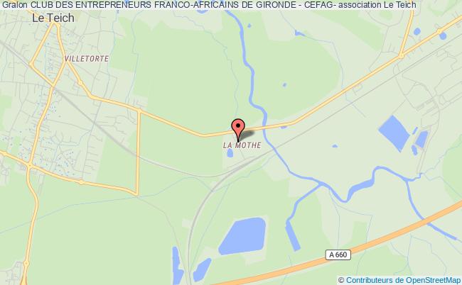 plan association Club Des Entrepreneurs Franco-africains De Gironde - Cefag- Teich