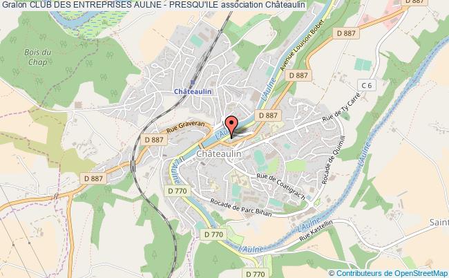 plan association Club Des Entreprises Aulne - Presqu'ile Châteaulin