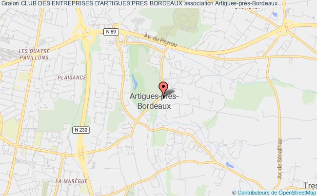 plan association Club Des Entreprises D'artigues Pres Bordeaux Artigues-près-Bordeaux