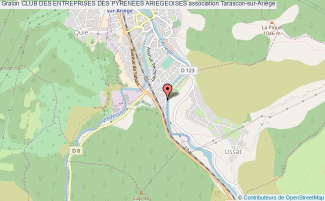 plan association Club Des Entreprises Des Pyrenees Ariegeoises Tarascon-sur-Ariège
