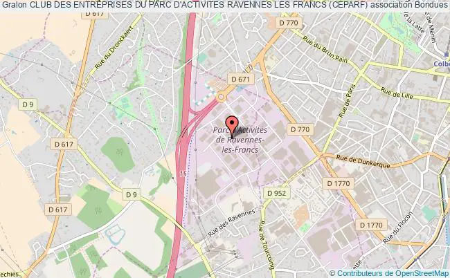 plan association Club Des Entreprises Du Parc D'activites Ravennes Les Francs (ceparf) Bondues