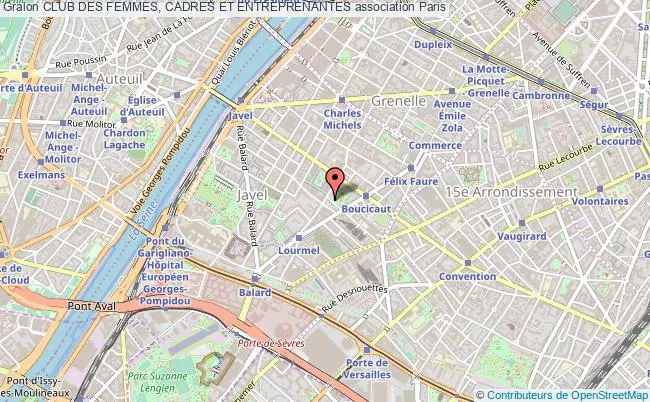 plan association Club Des Femmes, Cadres Et Entreprenantes Paris