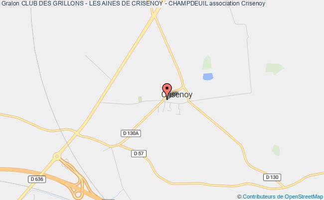 plan association Club Des Grillons - Les Aines De Crisenoy - Champdeuil Crisenoy