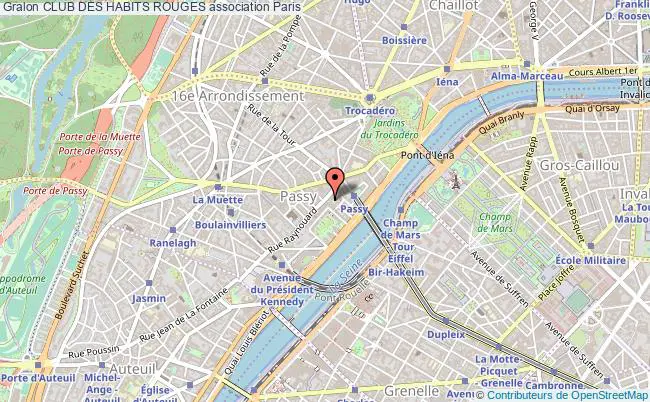 plan association Club Des Habits Rouges Paris