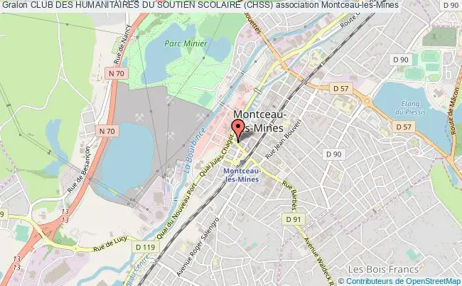 plan association Club Des Humanitaires Du Soutien Scolaire (chss) Montceau-les-Mines