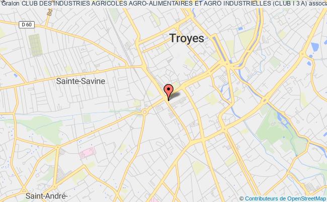 plan association Club Des Industries Agricoles Agro-alimentaires Et Agro Industrielles (club I 3 A) Troyes