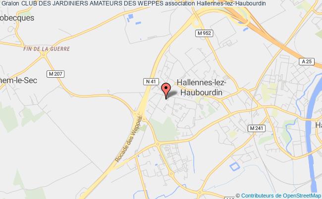 plan association Club Des Jardiniers Amateurs Des Weppes Hallennes-lez-Haubourdin