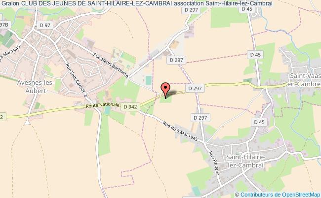 plan association Club Des Jeunes De Saint-hilaire-lez-cambrai Saint-Hilaire-lez-Cambrai