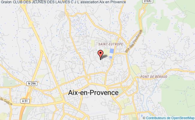plan association Club Des Jeunes Des Lauves C J L Aix-en-Provence