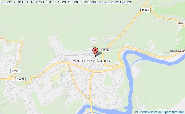 plan association Club Des Jours Heureux Baume Ville Baume-les-Dames