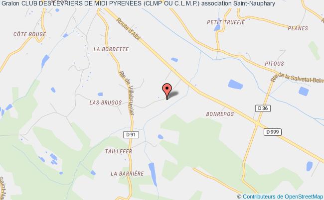 plan association Club Des Levriers De Midi Pyrenees (clmp Ou C.l.m.p.) Saint-Nauphary