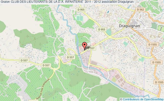 plan association Club Des Lieutenants De La D.a. Infanterie  2011 - 2012 Draguignan