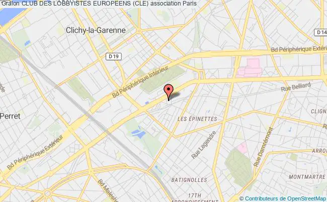 plan association Club Des Lobbyistes Europeens (cle) Paris 17e