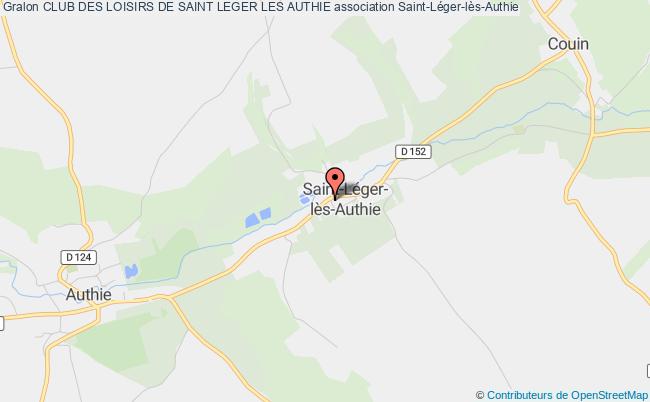 plan association Club Des Loisirs De Saint Leger Les Authie Saint-Léger-lès-Authie