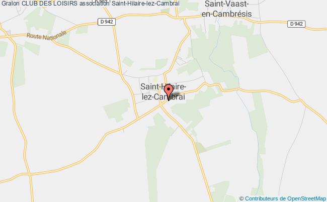 plan association Club Des Loisirs Saint-Hilaire-lez-Cambrai