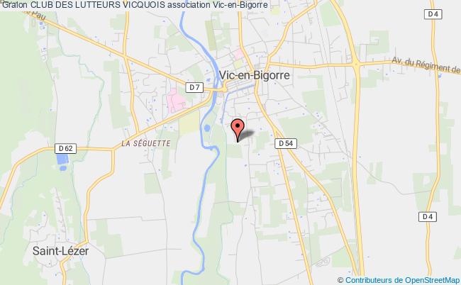 plan association Club Des Lutteurs Vicquois Vic-en-Bigorre