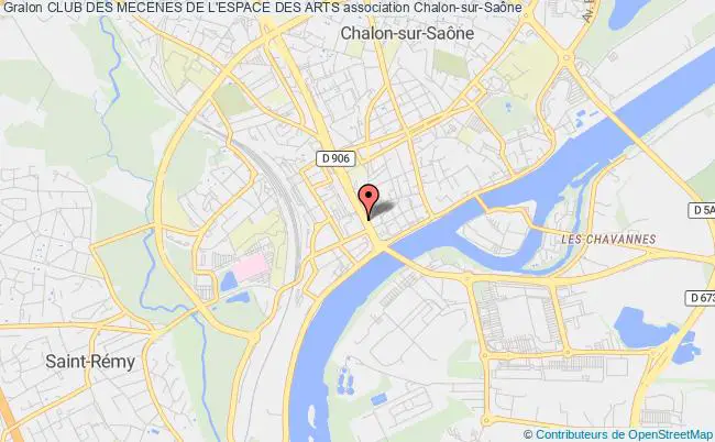 plan association Club Des Mecenes De L'espace Des Arts Chalon-sur-Saône