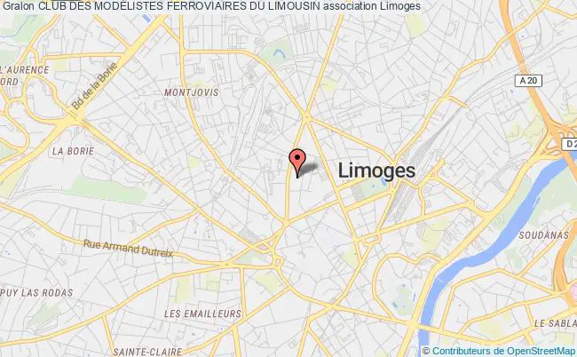 plan association Club Des ModÉlistes Ferroviaires Du Limousin Limoges