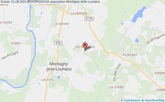 plan association Club Des Montagnons Montagny-près-Louhans