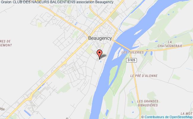plan association Club Des Nageurs Balgentiens Beaugency