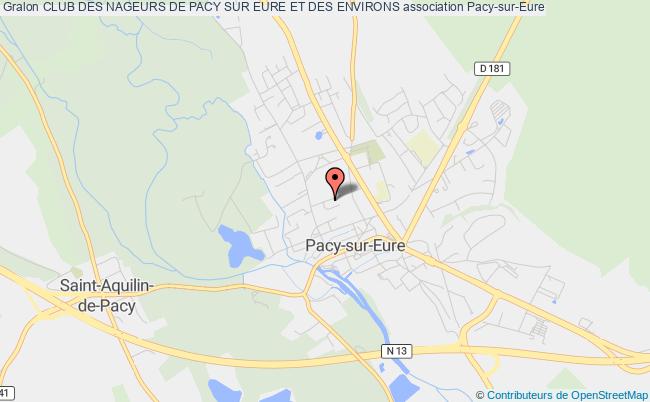 plan association Club Des Nageurs De Pacy Sur Eure Et Des Environs Pacy-sur-Eure