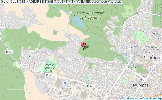 plan association Club Des Nageurs De Saint Quentin En Yvelines Maurepas
