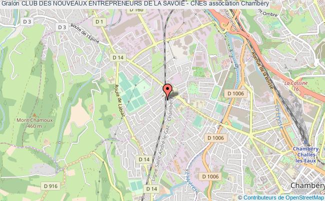 plan association Club Des Nouveaux Entrepreneurs De La Savoie - Cnes Chambéry