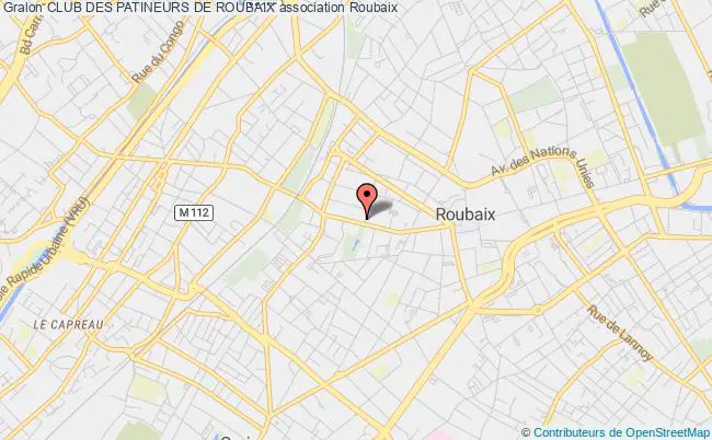 plan association Club Des Patineurs De Roubaix Roubaix
