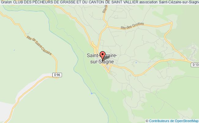 plan association Club Des PÊcheurs De Grasse Et Du Canton De Saint Vallier Saint-Cézaire-sur-Siagne