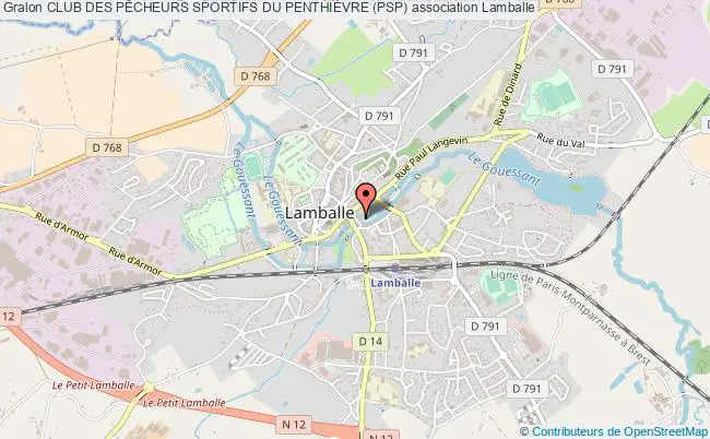 plan association Club Des PÊcheurs Sportifs Du PenthiÈvre (psp) Lamballe
