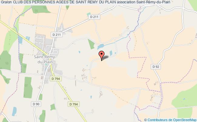 plan association Club Des Personnes Agees De Saint Remy Du Plain Saint-Rémy-du-Plain