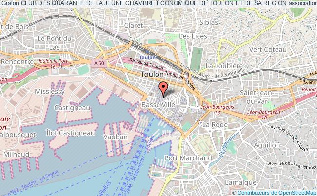plan association Club Des Quarante De La Jeune Chambre Economique De Toulon Et De Sa Region Toulon