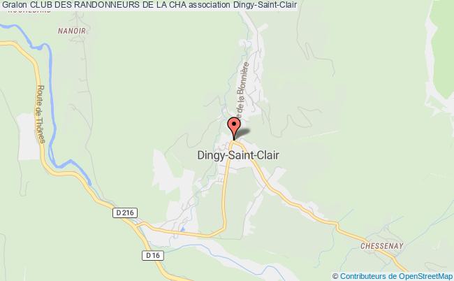 plan association Club Des Randonneurs De La Cha Dingy-Saint-Clair