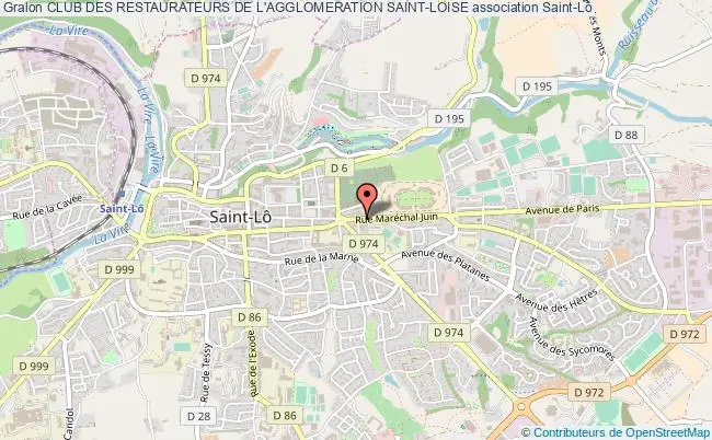 plan association Club Des Restaurateurs De L'agglomeration Saint-loise Saint-Lô