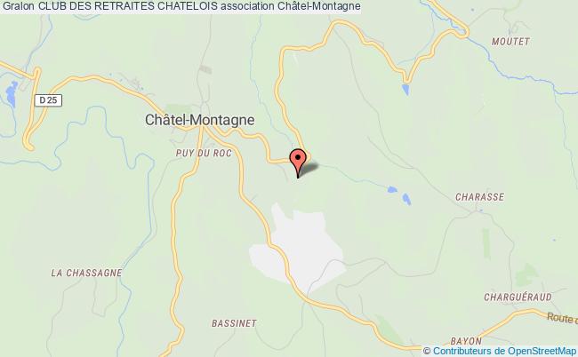 plan association Club Des Retraites Chatelois Châtel-Montagne
