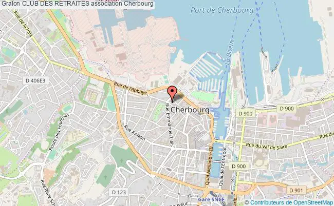 plan association Club Des Retraites Cherbourg-Octeville