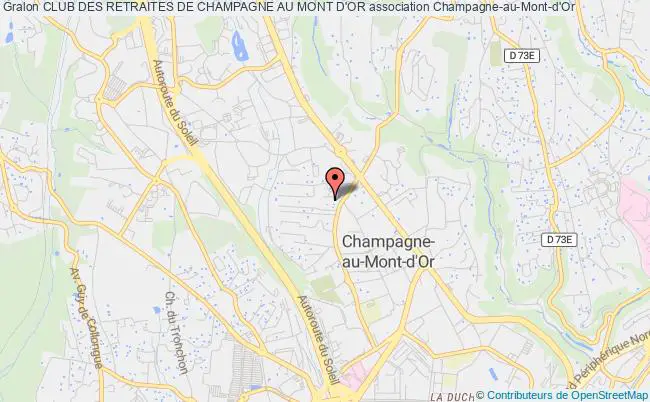 plan association Club Des Retraites De Champagne Au Mont D'or Champagne-au-Mont-d'Or