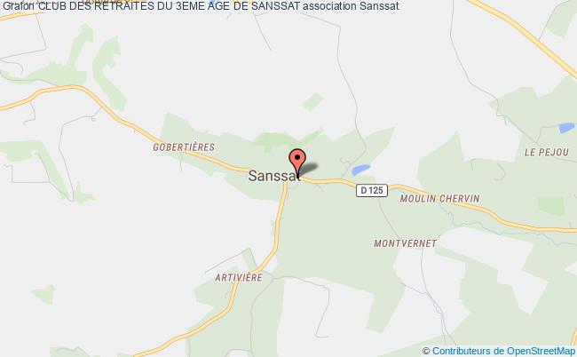 plan association Club Des Retraites Du 3eme Age De Sanssat Sanssat