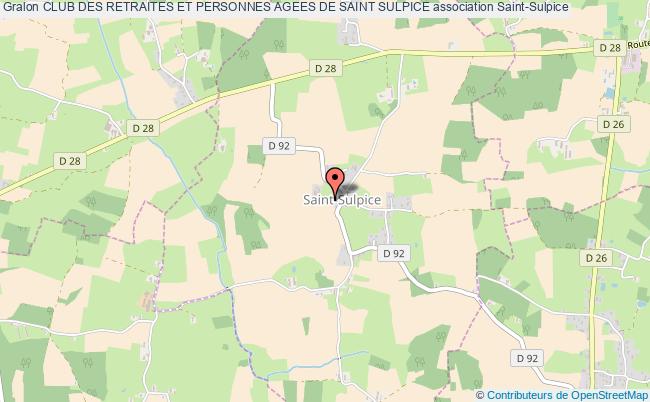 plan association Club Des Retraites Et Personnes Agees De Saint Sulpice Saint-Sulpice