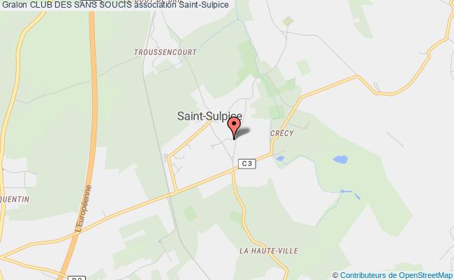 plan association Club Des Sans Soucis Saint-Sulpice