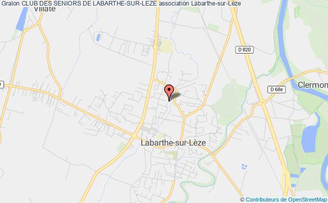 plan association Club Des Seniors De Labarthe-sur-leze Labarthe-sur-Lèze