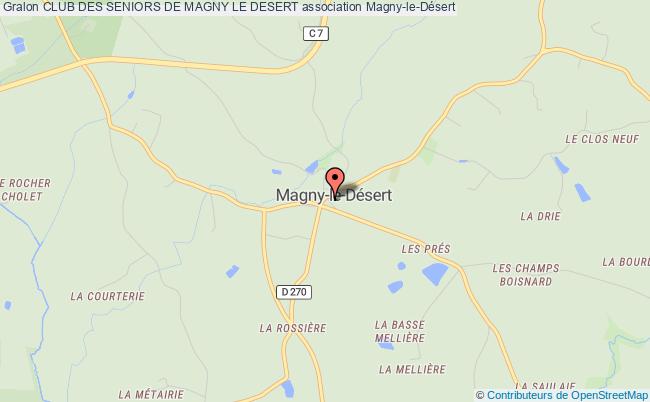plan association Club Des Seniors De Magny Le Desert Magny-le-Désert