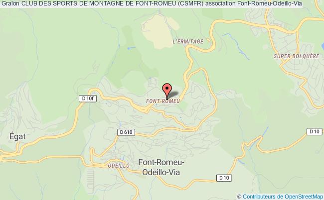 plan association Club Des Sports De Montagne De Font-romeu (csmfr) Font-Romeu-Odeillo-Via