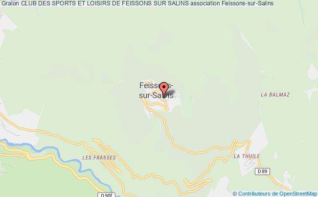 plan association Club Des Sports Et Loisirs De Feissons Sur Salins Feissons-sur-Salins