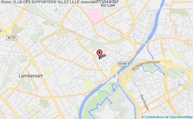 plan association Club Des Supporters 'allez Lille' Lambersart