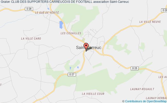 plan association Club Des Supporters Carreucois De Football Saint-Carreuc