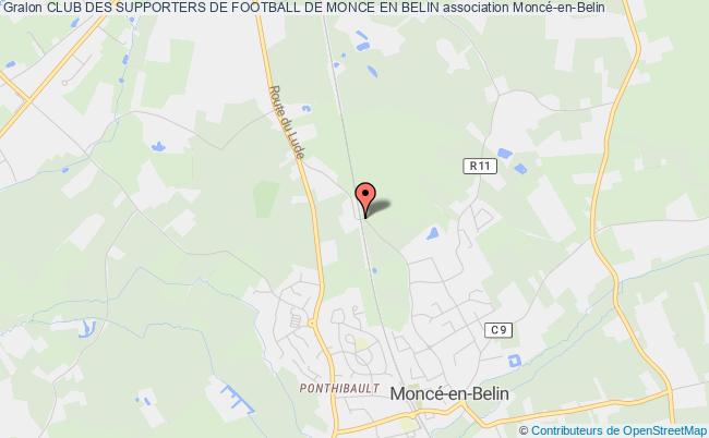 plan association Club Des Supporters De Football De Monce En Belin Moncé-en-Belin