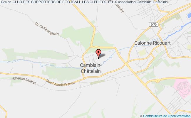 plan association Club Des Supporters De Football Les Ch'ti Footeux Camblain-Châtelain