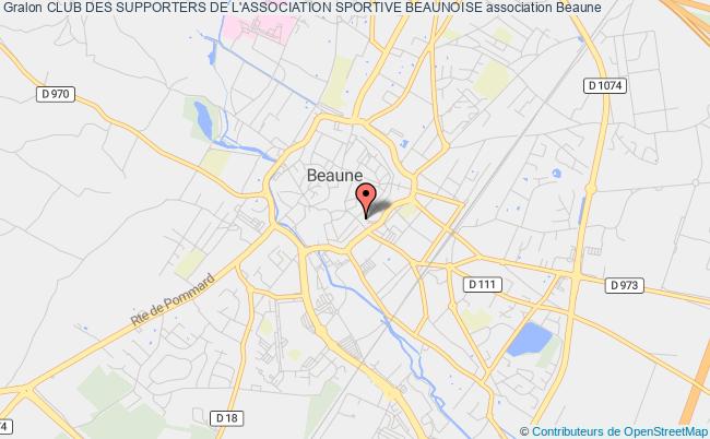 plan association Club Des Supporters De L'association Sportive Beaunoise Beaune